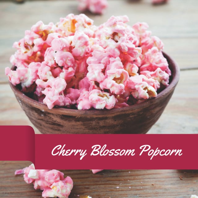 Cherry Blossom Popcorn {A Happy Times Activity}