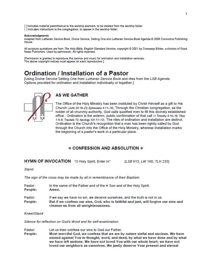 Ordination Installation Thumbnail