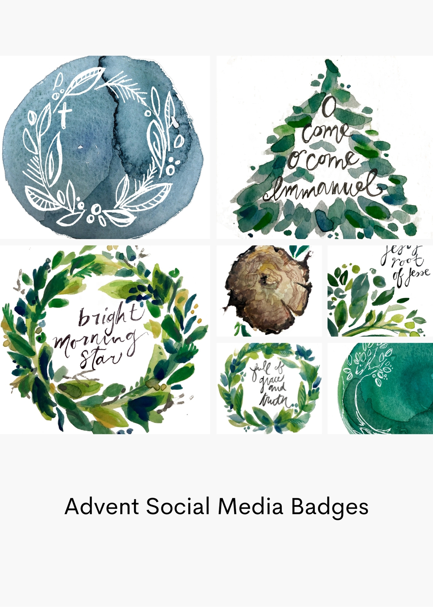 Advent Social Media Badges